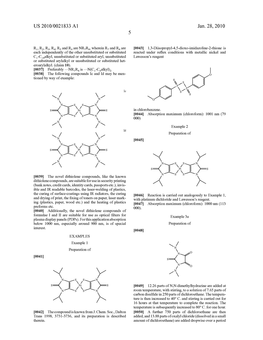 DITHIOLENE METAL COMPLEX COLORLESS IR ABSORBERS - diagram, schematic, and image 06