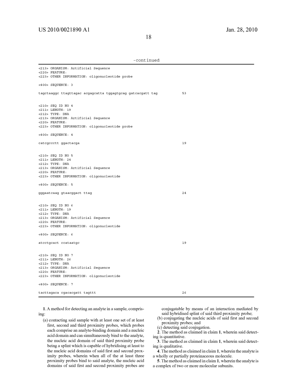 METHOD FOR ANALYTE DETECTION USING PROXIMITY PROBES - diagram, schematic, and image 21