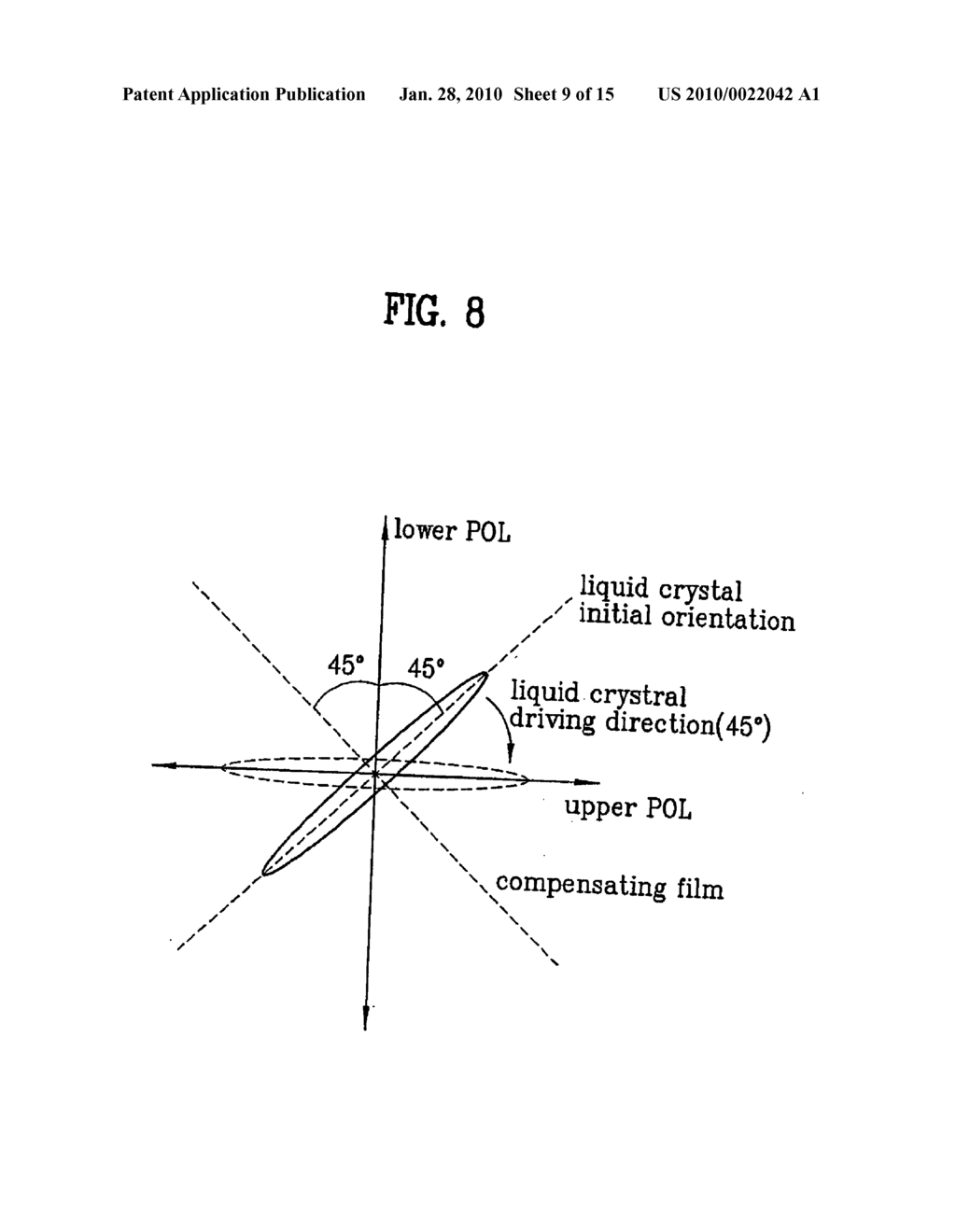 Method for fabricating an in-plane switching mode liquid crystal display device - diagram, schematic, and image 10