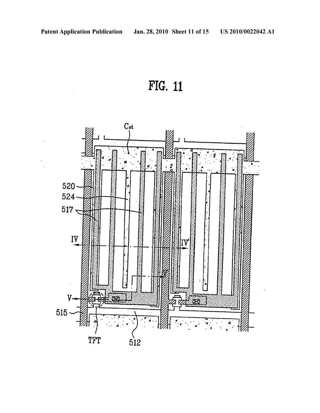 Method for fabricating an in-plane switching mode liquid crystal display device - diagram, schematic, and image 12