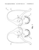 Absorbent pad for underwire brassiere diagram and image