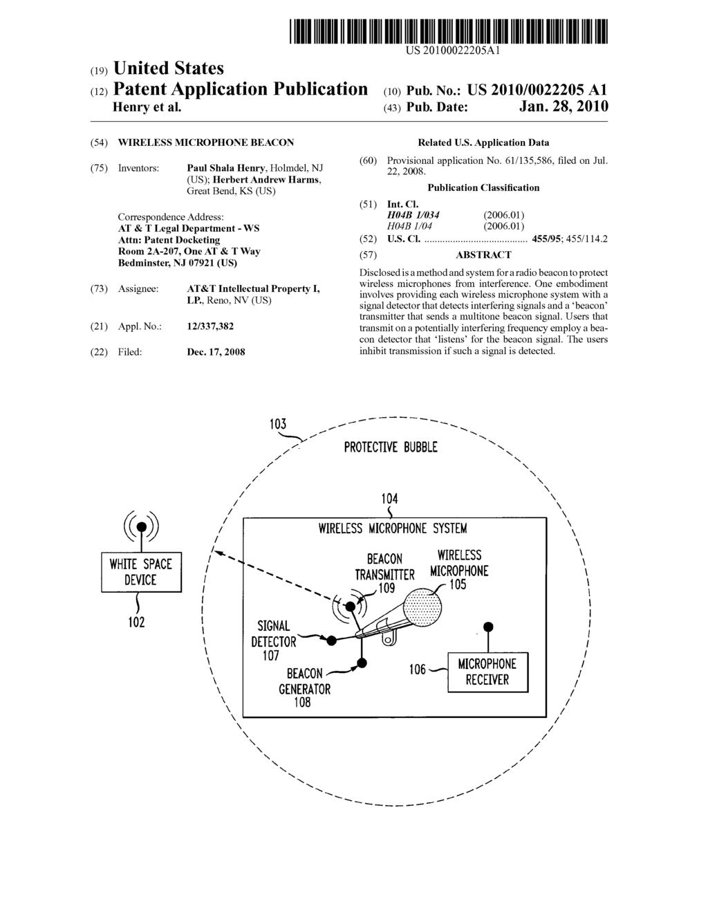 Wireless Microphone Beacon - diagram, schematic, and image 01