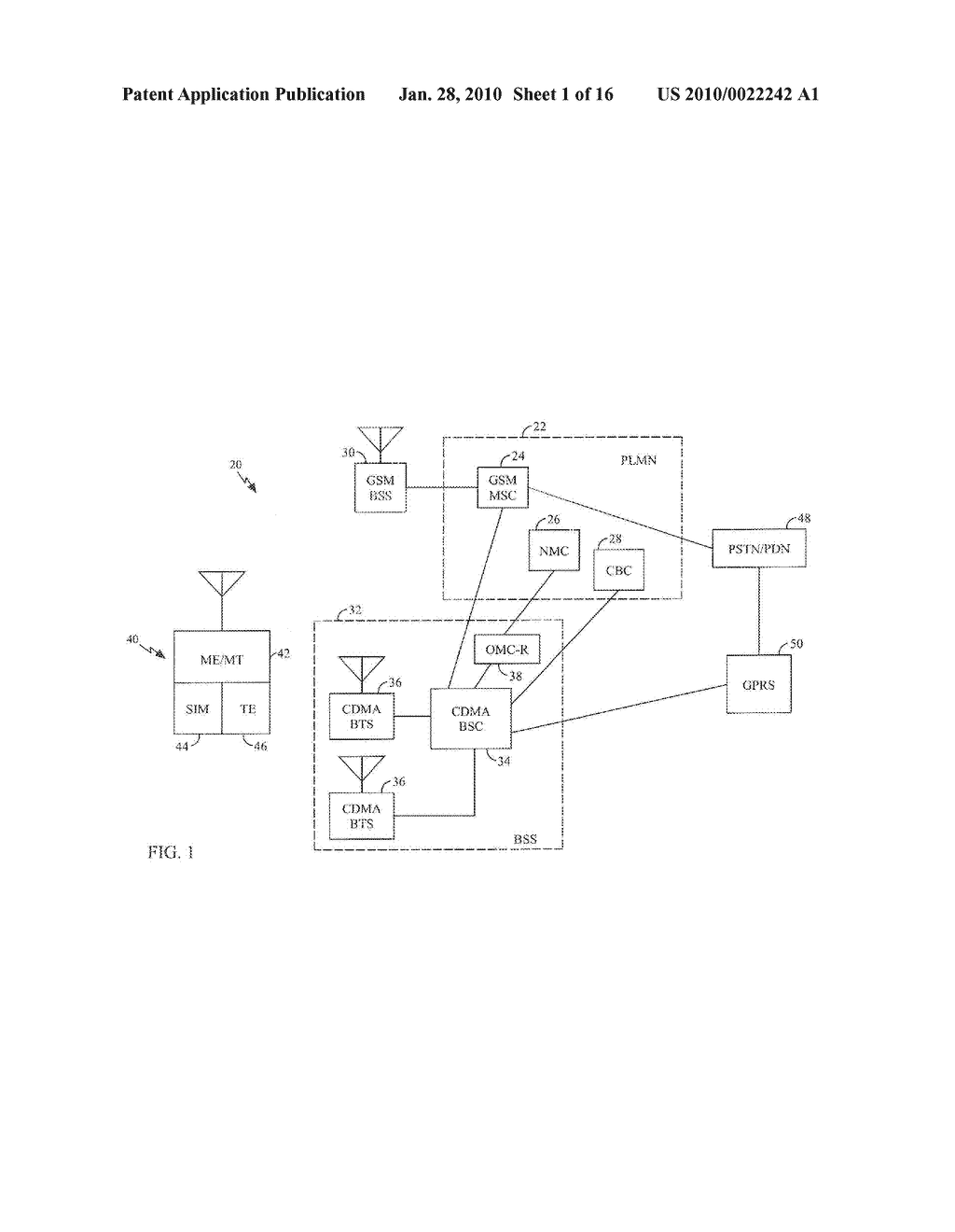 IDLE MODE HANDLING IN A HYBRID GSM/CDMA NETWORK - diagram, schematic, and image 02