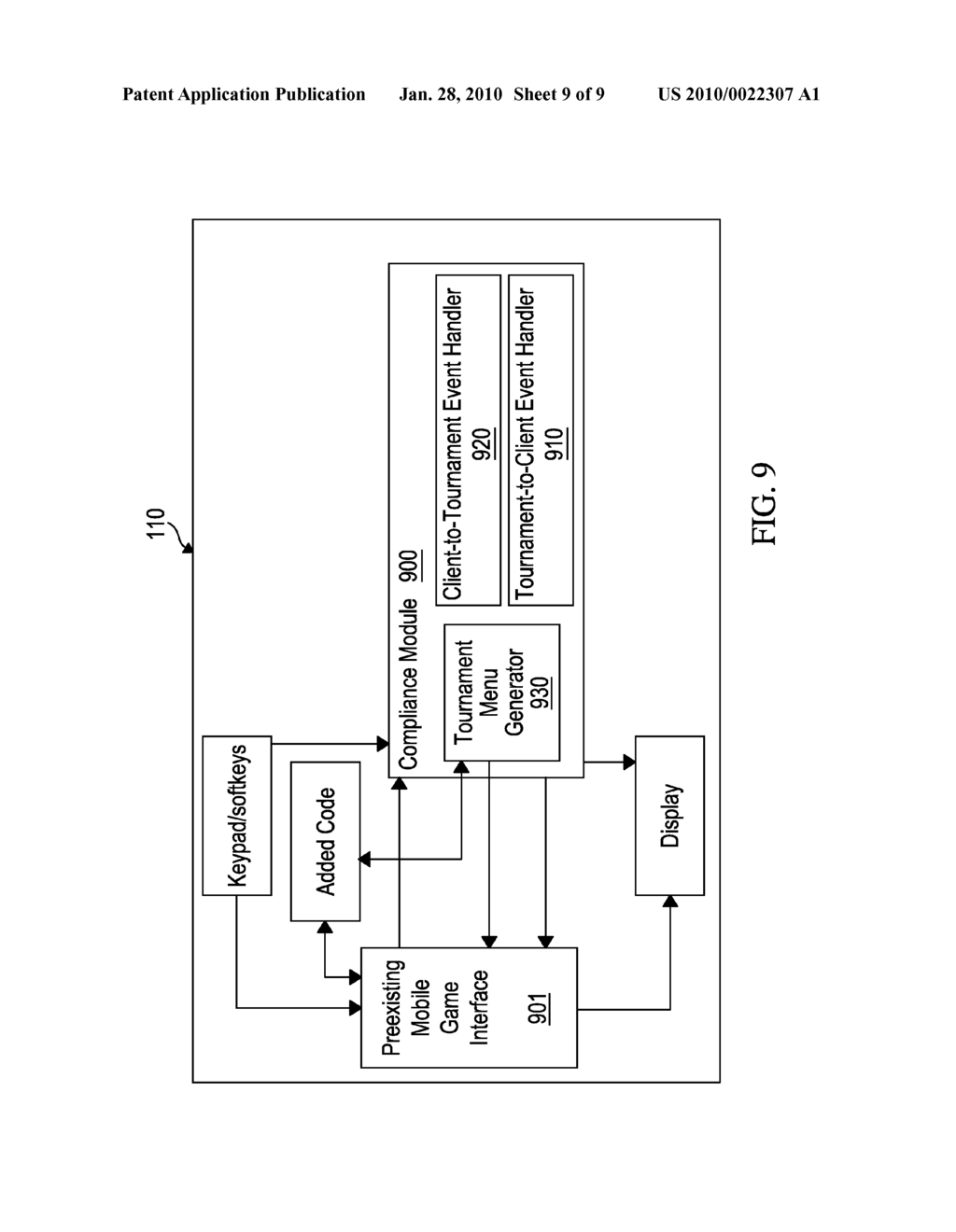 Skill-Based Electronic Gaming Tournament Play - diagram, schematic, and image 10