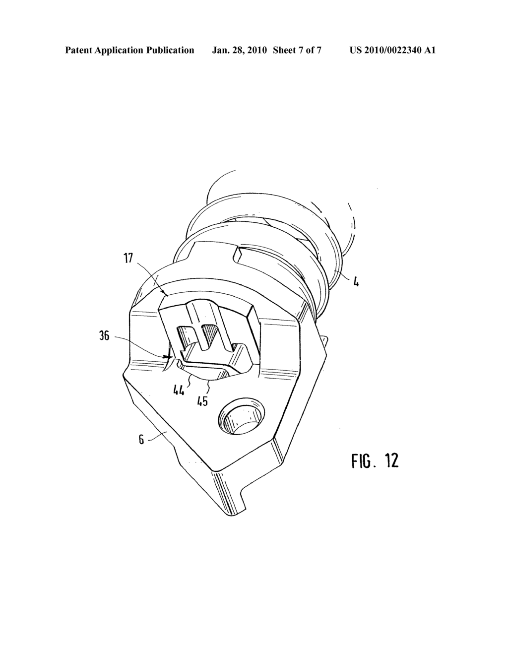 TENSIONING DEVICE FOR A TRACTION MECHANISM, PARTICULARLY A BELT OR A CHAIN - diagram, schematic, and image 08