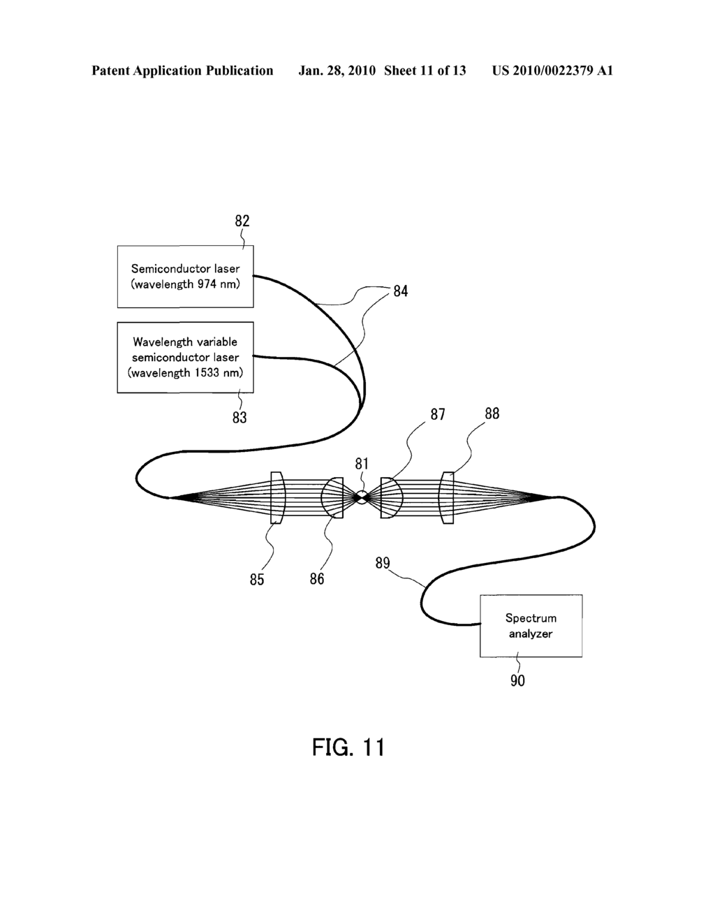 OPTICAL ELEMENT, TITANIUM-CONTAINING OXIDE GLASS USED FOR THE OPTICAL ELEMENT, AND LIGHT EMITTING METHOD AND LIGHT AMPLIFYING METHOD USING THE TITANIUM-CONTAINING OXIDE GLASS - diagram, schematic, and image 12