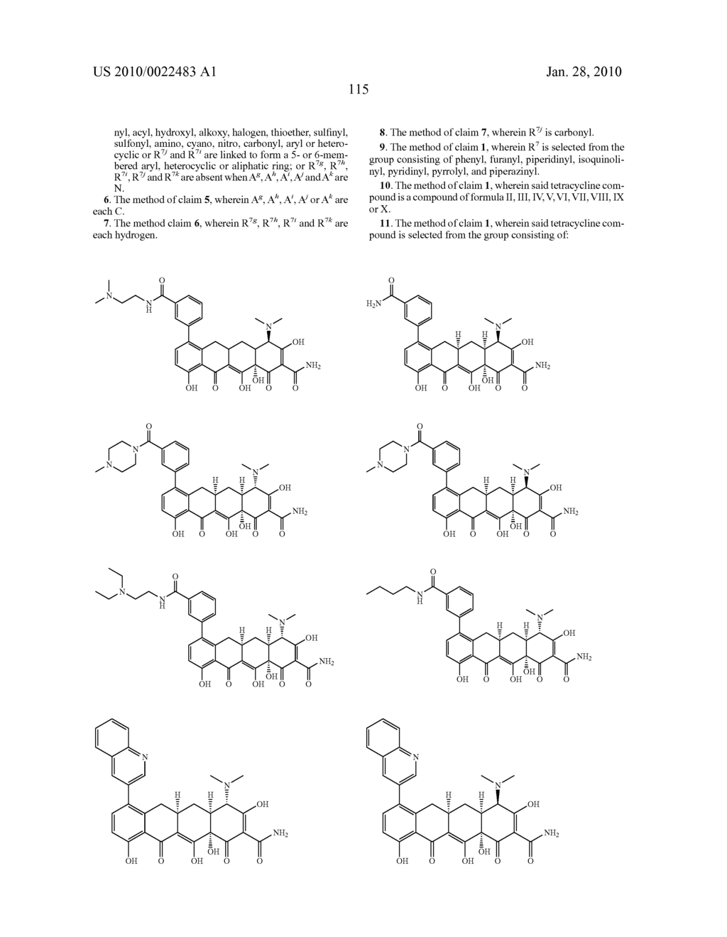 Substituted Tetracycline Compounds - diagram, schematic, and image 116