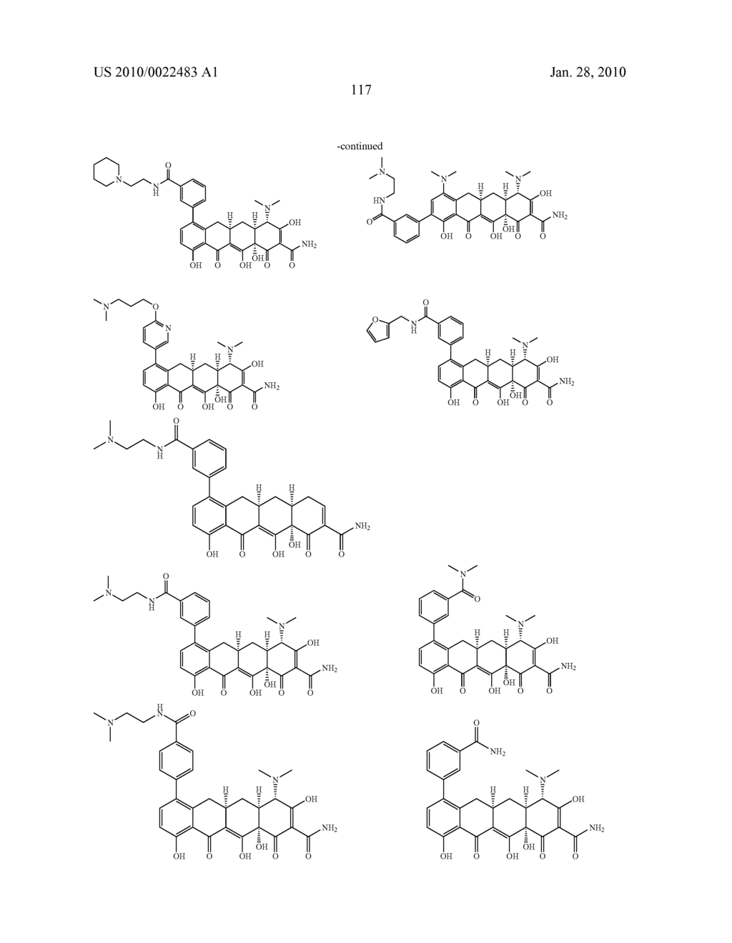 Substituted Tetracycline Compounds - diagram, schematic, and image 118