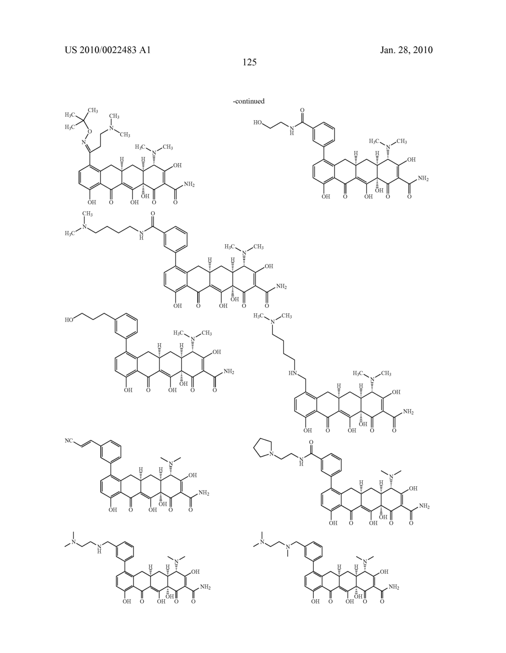 Substituted Tetracycline Compounds - diagram, schematic, and image 126