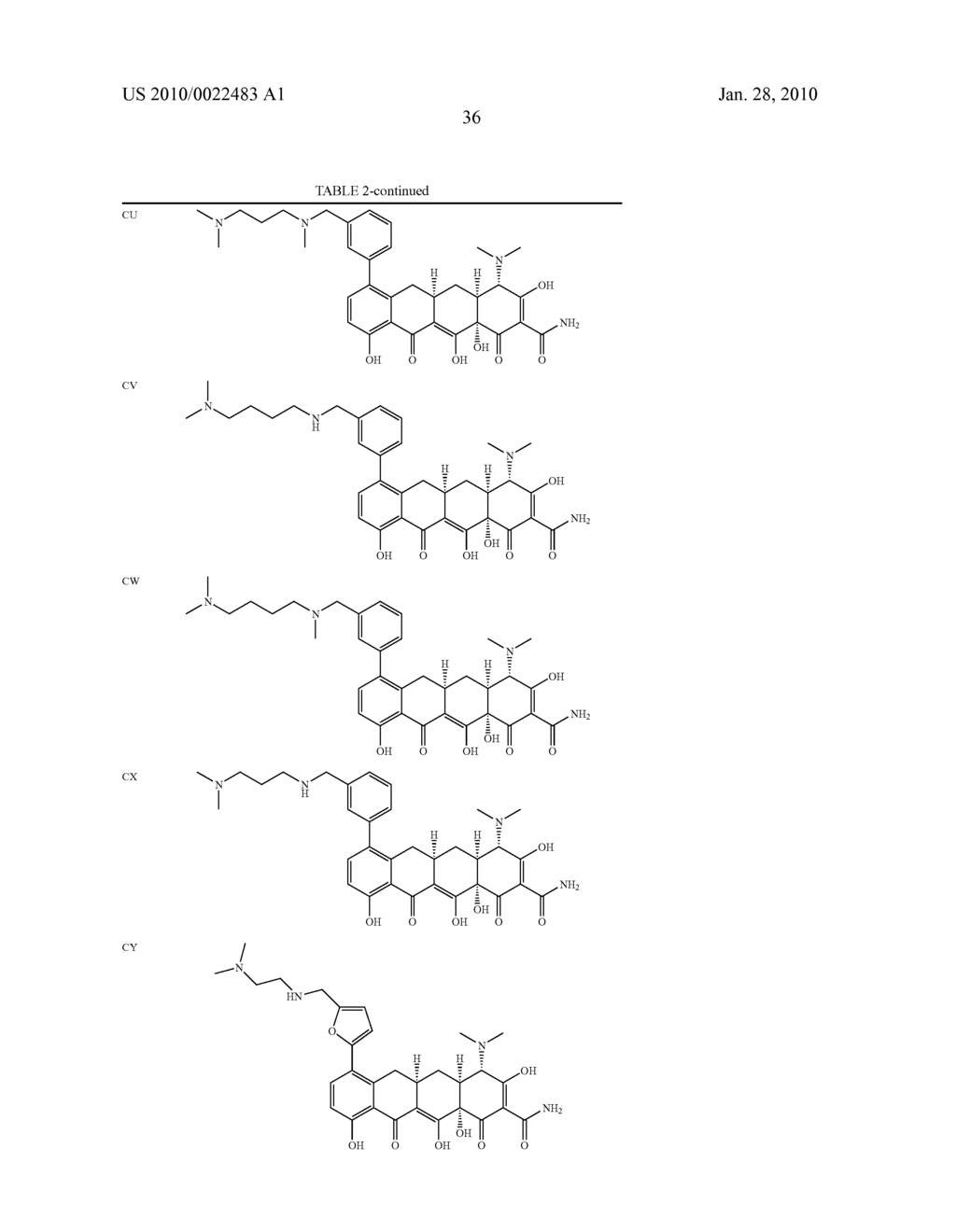 Substituted Tetracycline Compounds - diagram, schematic, and image 37