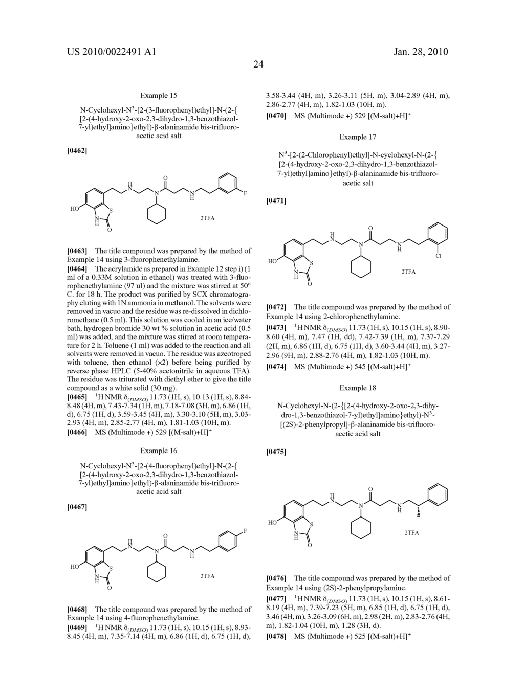 4-HYDROXY-2-OXO-2,3-DIHYDRO-1,3-BENZOTHIAZOL-7YL COMPOUNDS FOR MODULATION OF B2-ADRENORECEPTOR ACTIVITY - diagram, schematic, and image 25