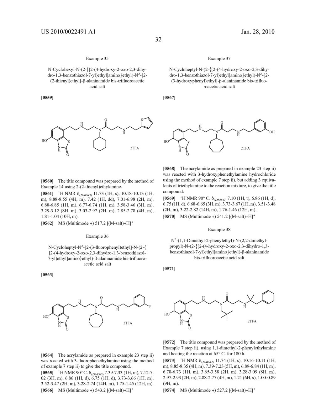 4-HYDROXY-2-OXO-2,3-DIHYDRO-1,3-BENZOTHIAZOL-7YL COMPOUNDS FOR MODULATION OF B2-ADRENORECEPTOR ACTIVITY - diagram, schematic, and image 33