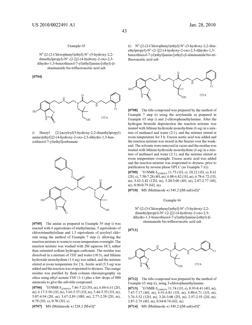 4-HYDROXY-2-OXO-2,3-DIHYDRO-1,3-BENZOTHIAZOL-7YL COMPOUNDS FOR MODULATION OF B2-ADRENORECEPTOR ACTIVITY - diagram, schematic, and image 44