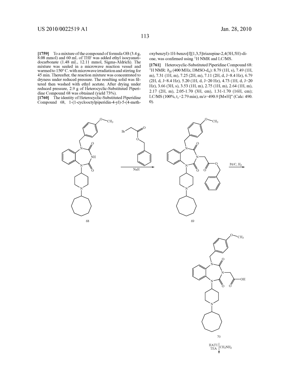 HETEROCYCLIC-SUBSTITUTED PIPERIDINE COMPOUNDS AND THE USES THEREOF - diagram, schematic, and image 114