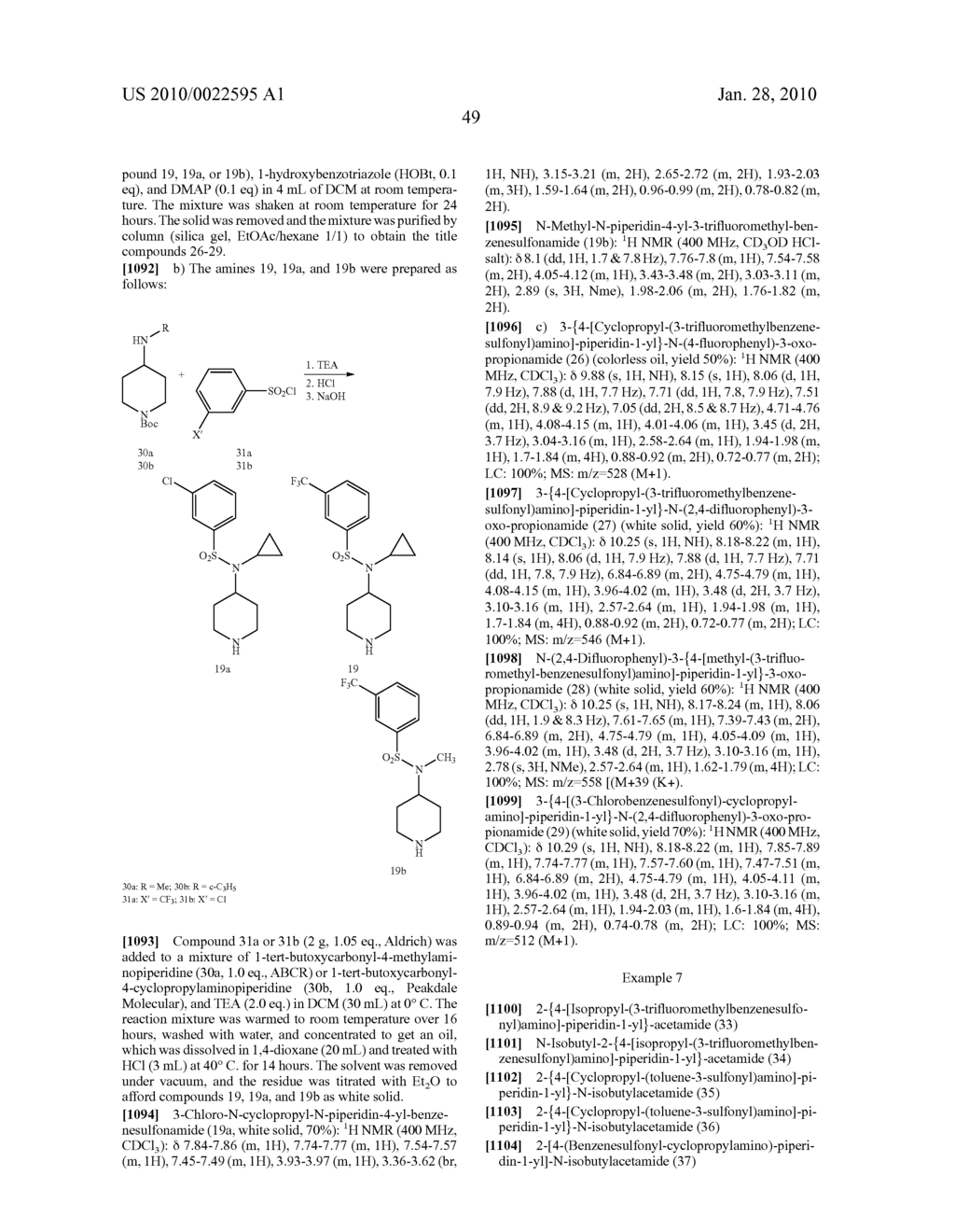 Benzenesulfonamide Compounds and Their Use as Blockers of Calcium Channels - diagram, schematic, and image 50