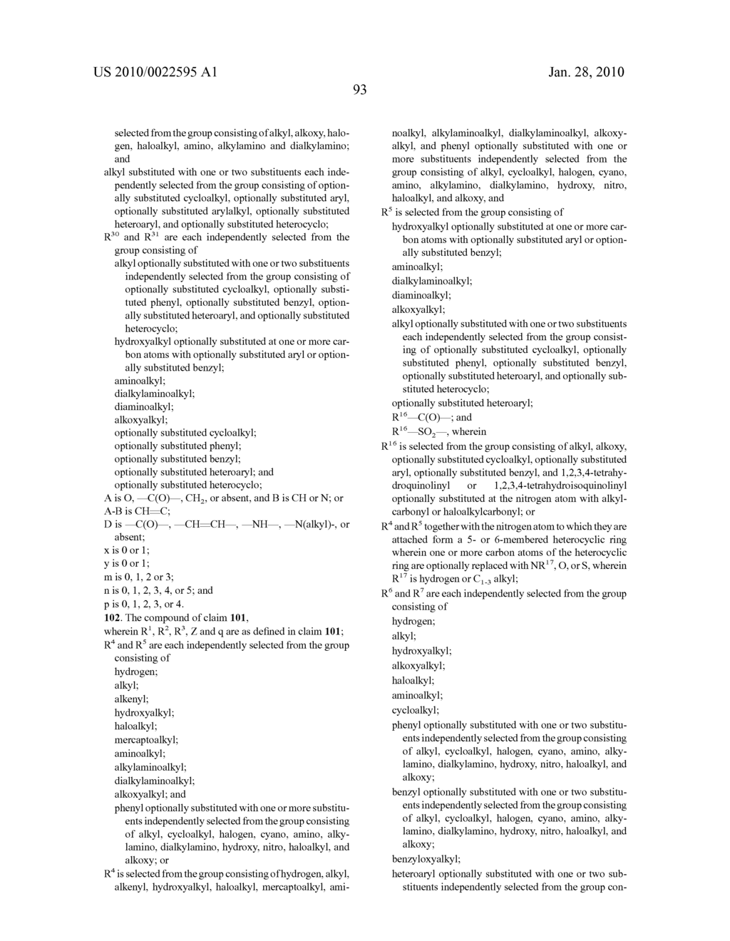 Benzenesulfonamide Compounds and Their Use as Blockers of Calcium Channels - diagram, schematic, and image 94