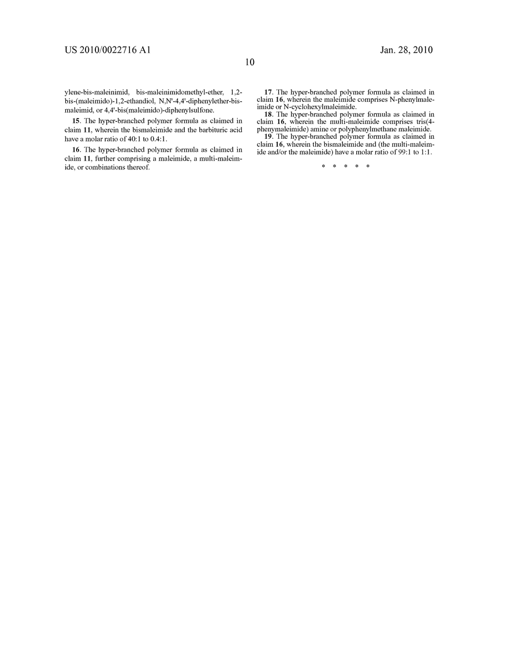 METHOD AND FORMULA FOR FORMING HYPER-BRANCHED POLYMER - diagram, schematic, and image 21