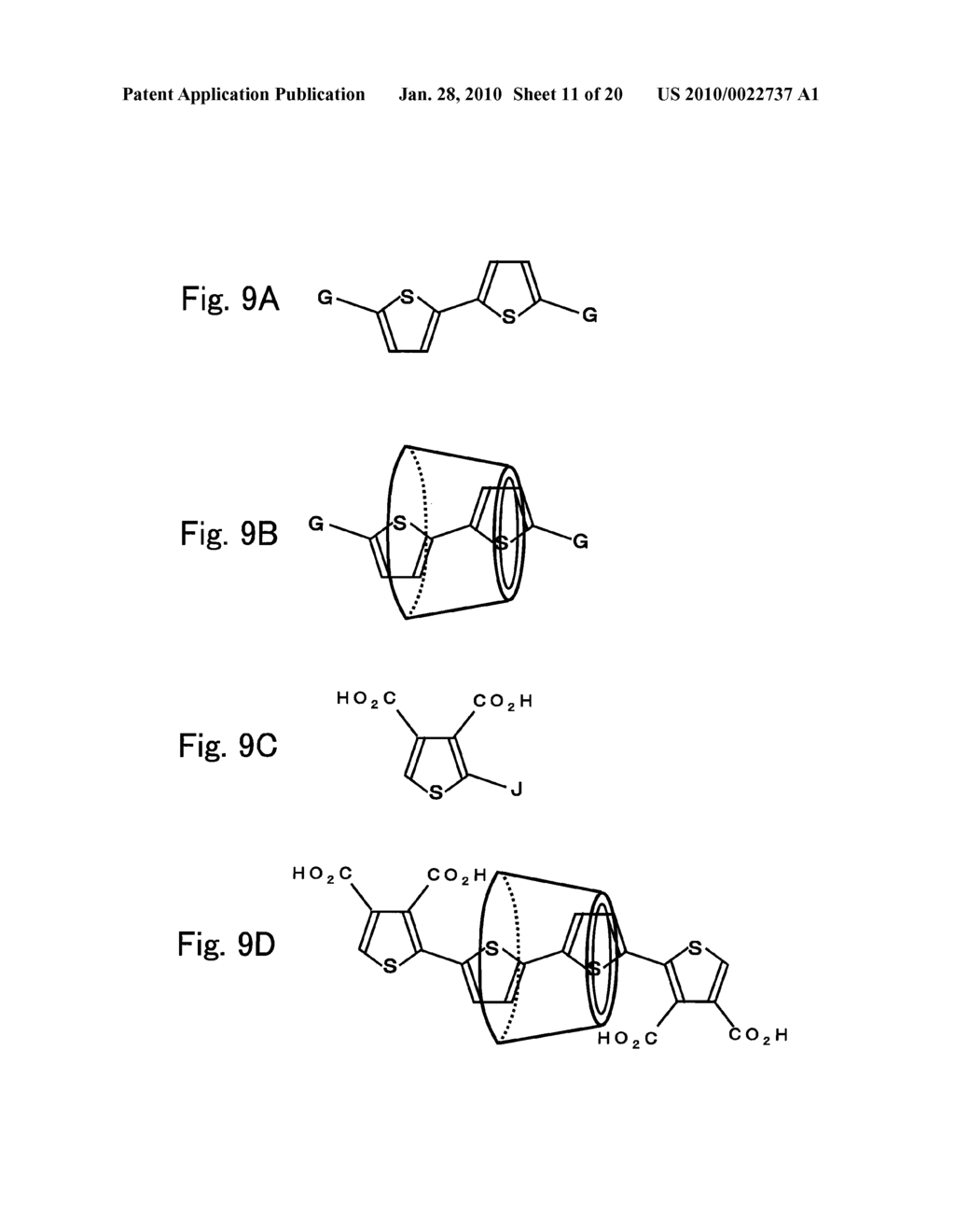 ORGANIC POLYMER CONTAINING TWO OR MORE ORGANIC RING STRUCTURES AND A CHAIN STRUCTURE THREADING THROUGH THE ORGANIC RING STRUCTURES, AND PRODUCTION METHOD THEREOF - diagram, schematic, and image 12