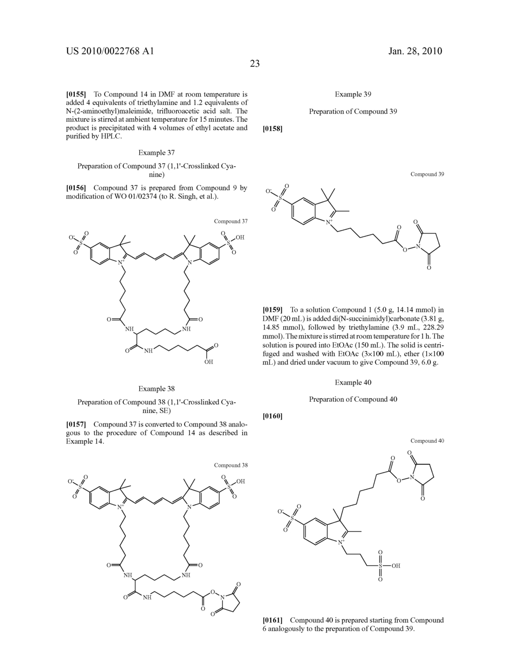 Reactive 1,3'-crosslinked carbocyanines and their bioconjugates - diagram, schematic, and image 41
