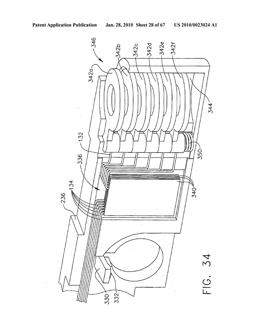 RELOADABLE LAPAROSCOPIC FASTENER DEPLOYING DEVICE WITH DISPOSABLE CARTRIDGE FOR USE IN A GASTRIC VOLUME REDUCTION PROCEDURE - diagram, schematic, and image 29