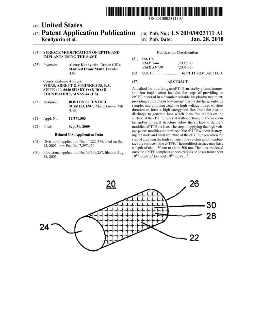 SURFACE MODIFICATION OF ePTFE AND IMPLANTS USING THE SAME - diagram, schematic, and image 01