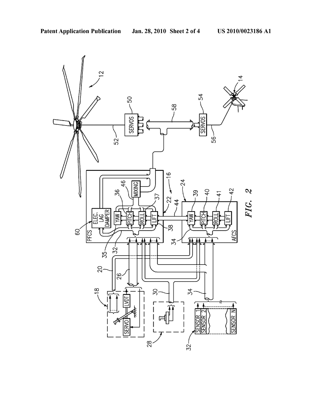 FLY-BY-WIRE FLIGHT CONTROL SYSTEM WITH ELECTRONIC LEAD/LAG DAMPER ALGORITHM - diagram, schematic, and image 03