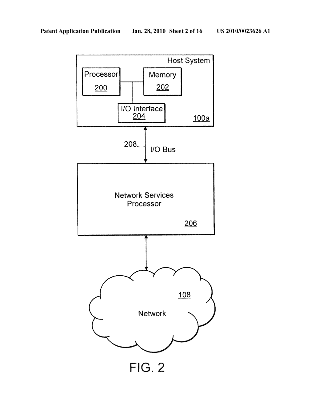 METHOD AND APPARATUS FOR REDUCING HOST OVERHEAD IN A SOCKET SERVER IMPLEMENTATION - diagram, schematic, and image 03