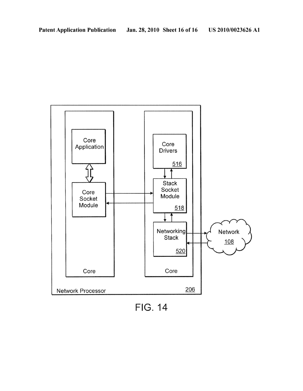 METHOD AND APPARATUS FOR REDUCING HOST OVERHEAD IN A SOCKET SERVER IMPLEMENTATION - diagram, schematic, and image 17