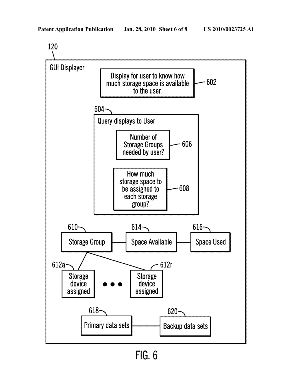 GENERATION AND UPDATE OF STORAGE GROUPS CONSTRUCTED FROM STORAGE DEVICES DISTRIBUTED IN STORAGE SUBSYSTEMS - diagram, schematic, and image 07