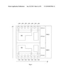 Layout of Cell of Semiconductor Device Having Linear Shaped Gate Electrode Layout Features Defined Along At Least Four Gate Electrode Tracks with Minimum End-to-End Spacing diagram and image