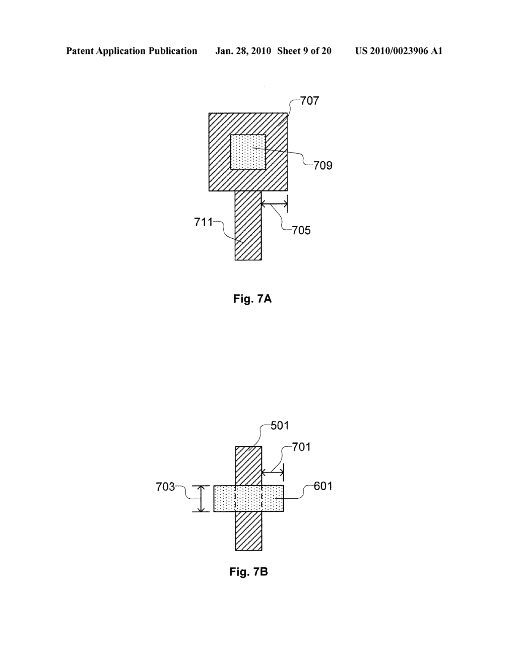 Layout of Cell of Semiconductor Device Having Linear Shaped Gate Electrode Layout Features Defined Along At Least Four Gate Electrode Tracks with Minimum End-to-End Spacing - diagram, schematic, and image 10