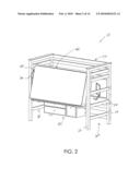 Fold Down Loft Bed With Modular Furniture diagram and image