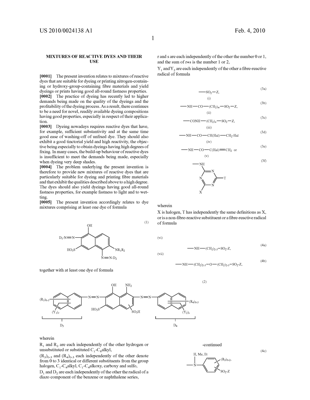 MIXTURES OF REACTIVE DYES AND THEIR USE - diagram, schematic, and image 02