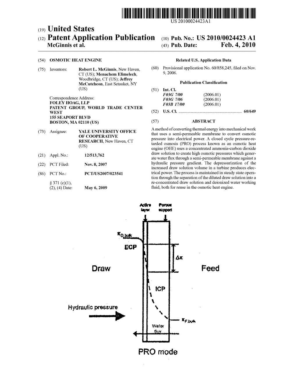 Osmotic Heat Engine - diagram, schematic, and image 01