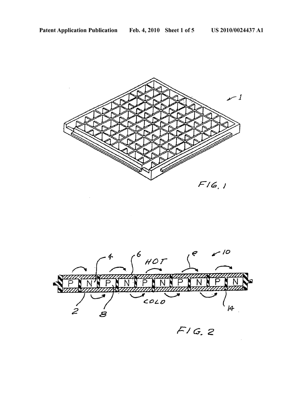 High temperature compact thermoelectric module with gapless eggcrate - diagram, schematic, and image 02