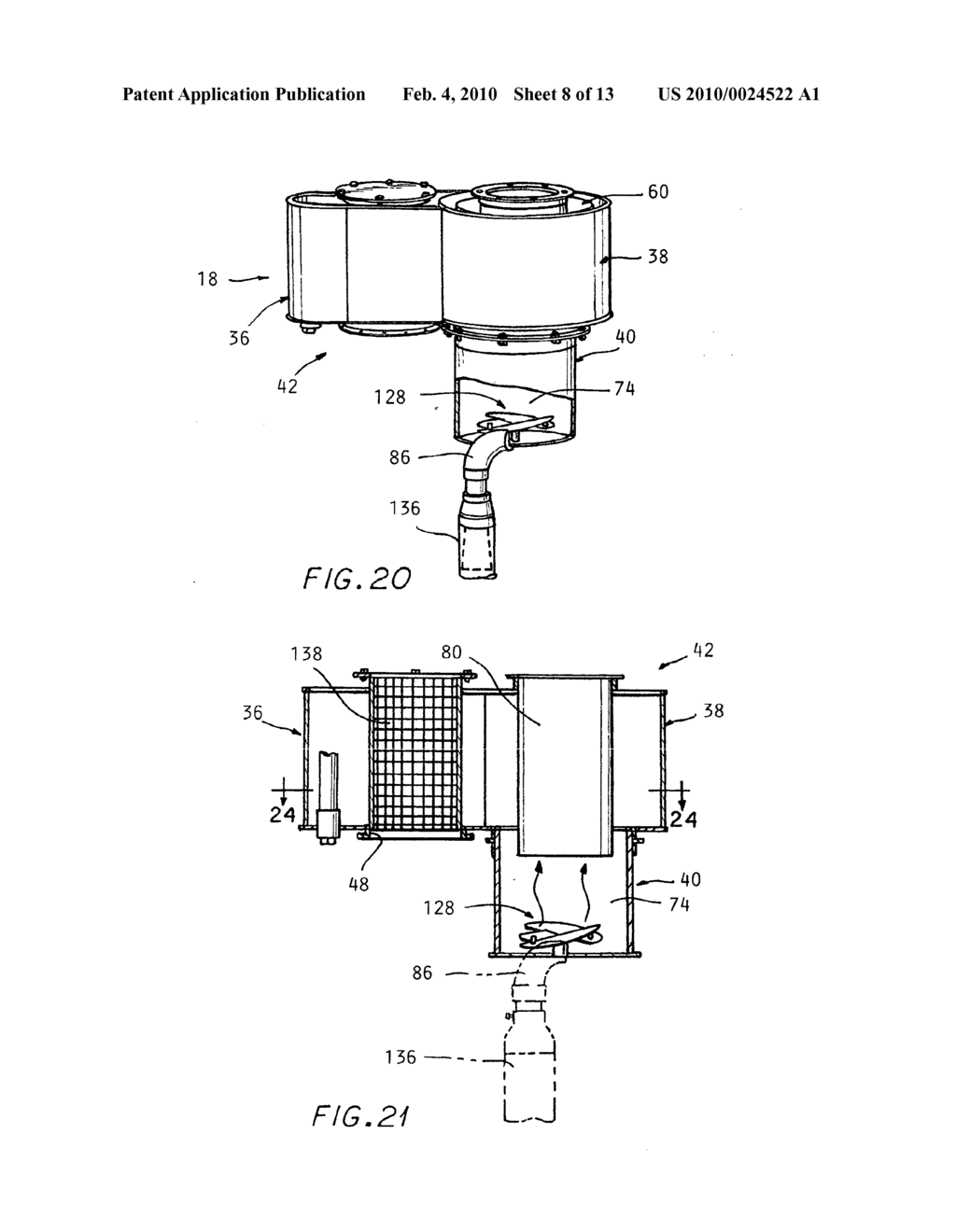 Device for removing air dispersed contaminants - diagram, schematic, and image 09