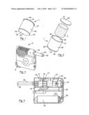 CONTAINER COMPRISING VAPORISABLE MATTER FOR USE IN A VAPORISING DEVICE FOR VAPORISING A VAPORISABLE CONSTITUENT THEREOF diagram and image