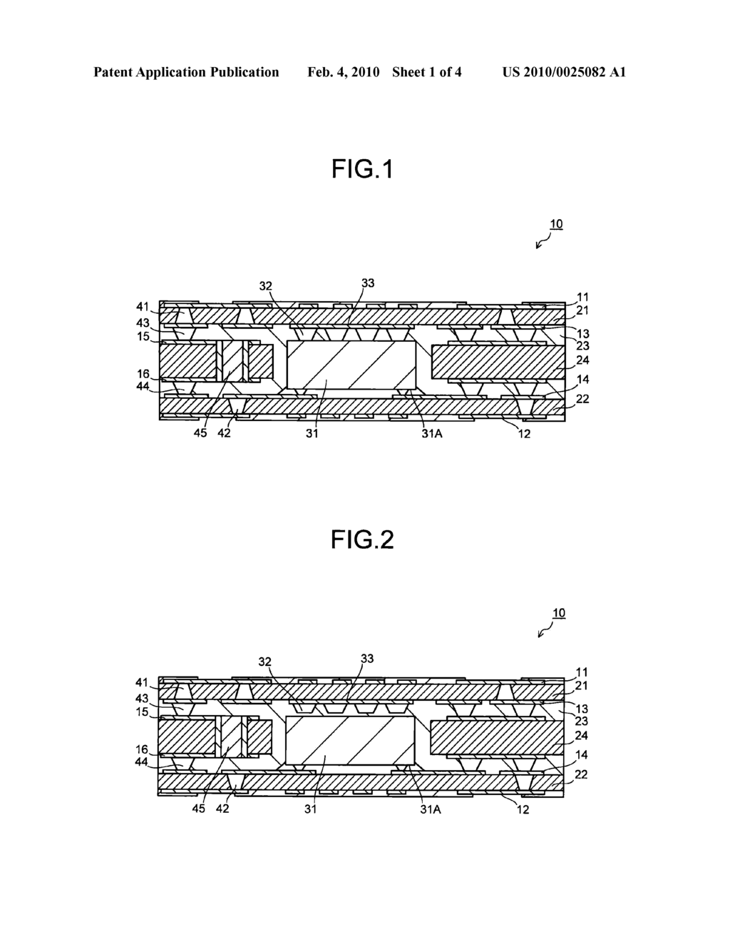 ELECTRONIC COMPONENT BUILT-IN WIRING BOARD AND METHOD FOR RADIATING HEAT GENERATED AT THE SAME - diagram, schematic, and image 02