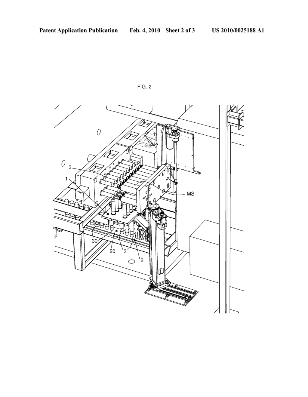 PROCESS AND DEVICE FOR PICKING UP, TRANSFERRING AND HANDLING PLASTIC CONTAINER PREFORMS - diagram, schematic, and image 03