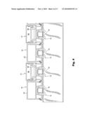 Lifting/holding slats for a slat conveyor diagram and image