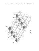 Lifting/holding slats for a slat conveyor diagram and image