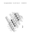 Lifting/holding slats for a slat conveyor diagram and image