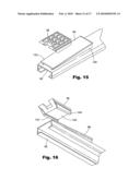 Lifting/holding slats for a slat conveyor diagram and image