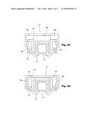 Lifting/holding slats for a slat conveyor diagram and image