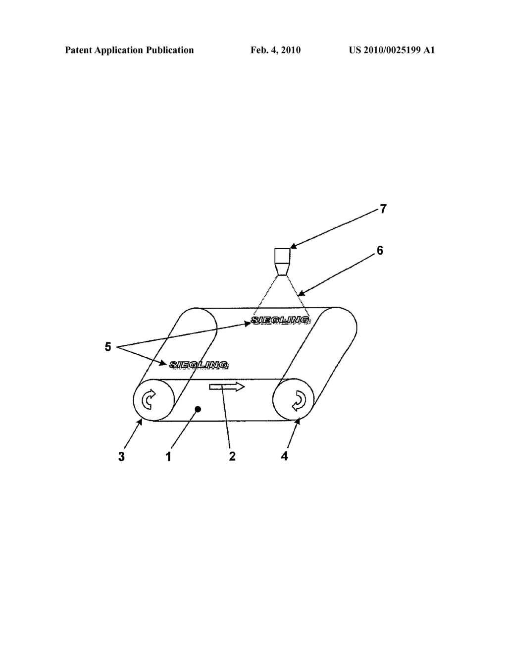 METHOD FOR APPLYING A MARKING TO A CONVEYOR BELT - diagram, schematic, and image 02