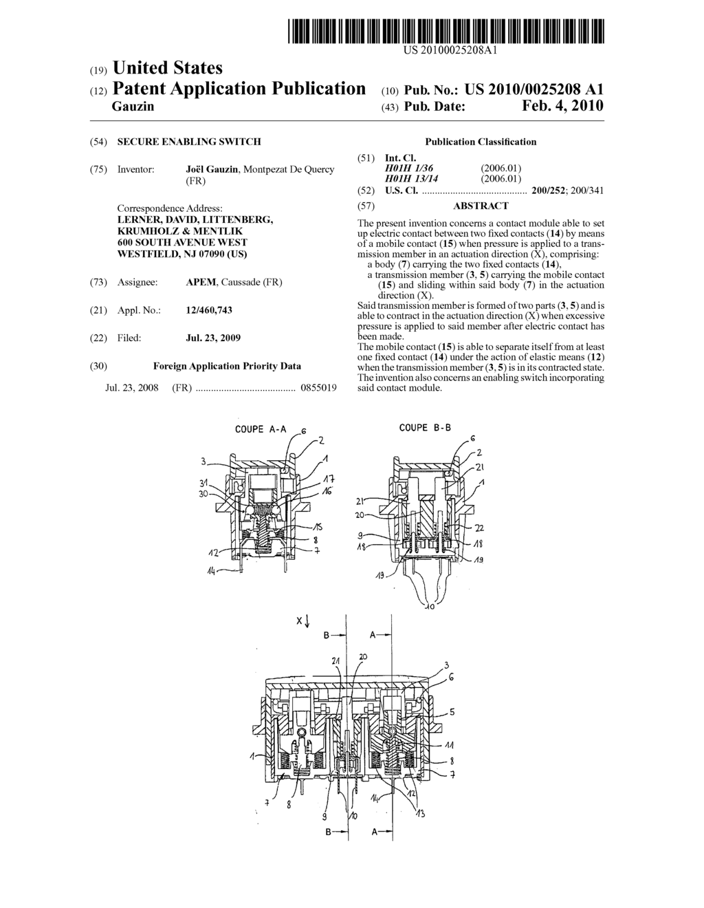 Secure Enabling Switch - diagram, schematic, and image 01