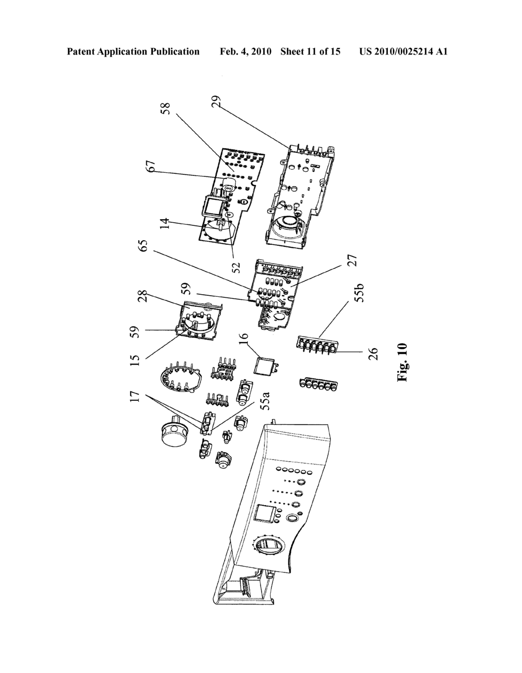 Unitized Appliance Control Panel Assembly and Components of the Assembly - diagram, schematic, and image 12