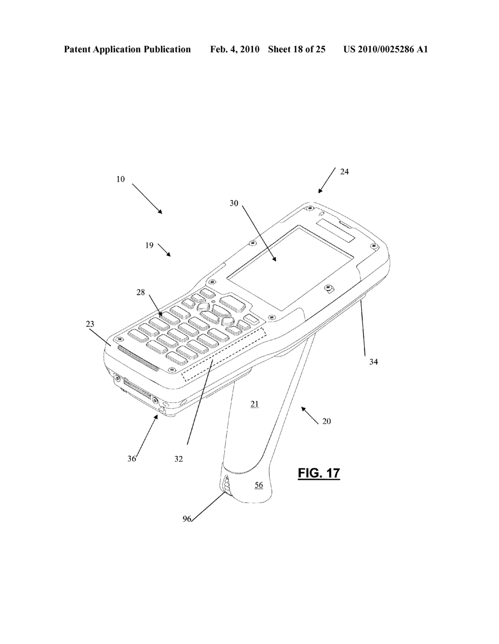 HANDHELD TERMINAL WITH INDIVIDUALLY REPLACEABLE COMPONENTS - diagram, schematic, and image 19