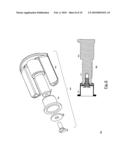 WRISTBAND-MOUNTED DISPENSER FOR LIQUIDS AND POWDERS WITH AN IMPROVED DISPENSING MECHANISM diagram and image