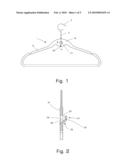 NESTABLE HANGER WITH INTEGRATED CASCADE HOOK diagram and image